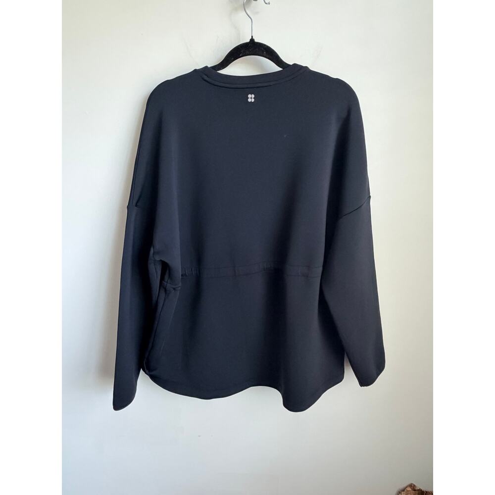 Sweaty Betty Grace Toggle Long Sleeve Crewneck Sweatshirt Schwarz Women's XL - Picture 7 of 7